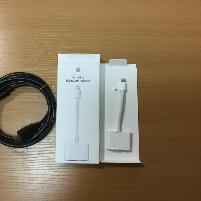 Apple(アップル)のライトニング Digital AV Adapter スマホ/家電/カメラのスマホアクセサリー(その他)の商品写真