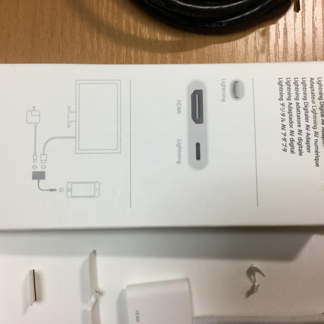 Apple(アップル)のライトニング Digital AV Adapter スマホ/家電/カメラのスマホアクセサリー(その他)の商品写真