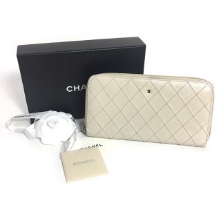 シャネル(CHANEL)のシャネル 長財布 ワイルドステッチ  ホワイト(財布)