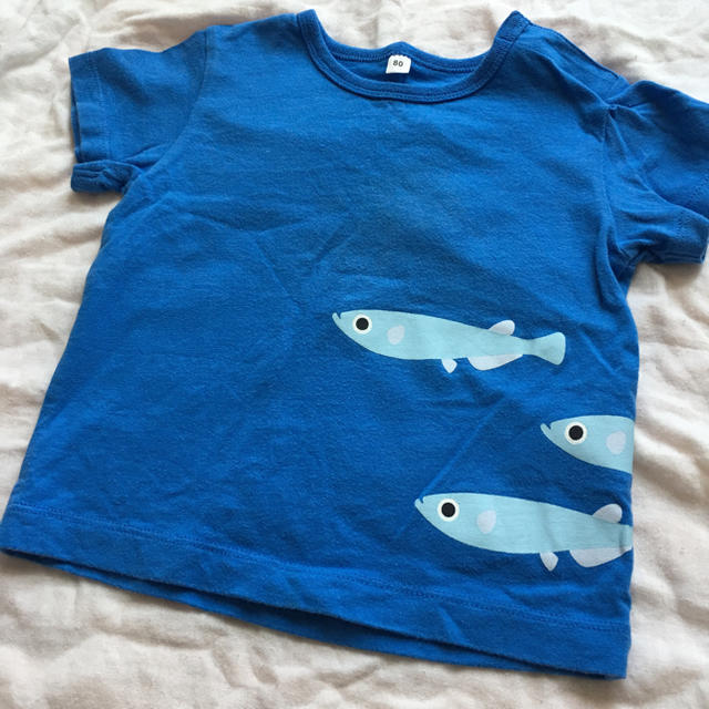 MUJI (無印良品)(ムジルシリョウヒン)の無印 Tシャツ 2枚セット 80センチ キッズ/ベビー/マタニティのベビー服(~85cm)(Ｔシャツ)の商品写真