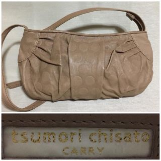 ツモリチサト(TSUMORI CHISATO)のツモリチサト/斜め掛けショルダーバッグ/型押し加工(ショルダーバッグ)