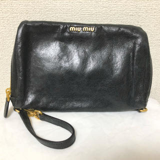 ミュウミュウ(miumiu)の☆美品 miumiu ミュウミュウ クラッチ ポーチ(クラッチバッグ)