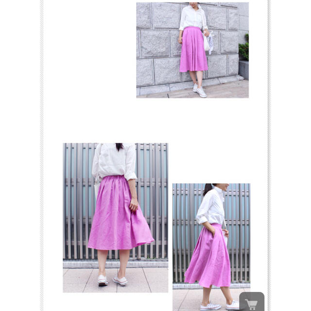 リネンフレアスカート♡ レディースのスカート(ひざ丈スカート)の商品写真