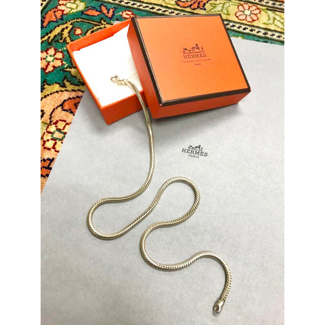 HERMES - エルメス HERMES スネークチェーン SV925 美品の通販 HERMES - エルメス HERMES スネークチェーン SV925 美品の通販