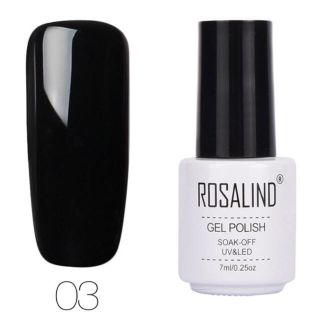 ROSALIND UV LED ジェルネイル 黒 7ml(ネイル用品)