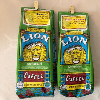 ライオン(LION)の新品♡ライオンコーヒーバニラマカデミア&ナチュラル2個セット(コーヒー)