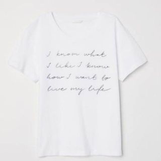 エイチアンドエム(H&M)の♡新品タグ付き♡安室奈美恵　H&Mコラボ　Tシャツ　Mサイズ(Tシャツ(半袖/袖なし))