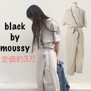 ブラックバイマウジー(BLACK by moussy)のmoussyリネンオールインワン(オールインワン)