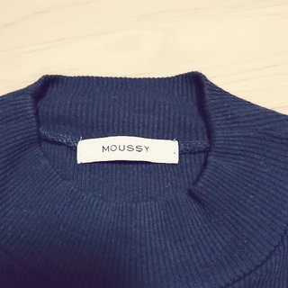 マウジー(moussy)のmoussy 五分丈ハイネックニット(ニット/セーター)