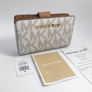 マイケルコース(Michael Kors)の新品！MICHAEL KORS　MK柄　折り財布　バニラ/MK22(財布)