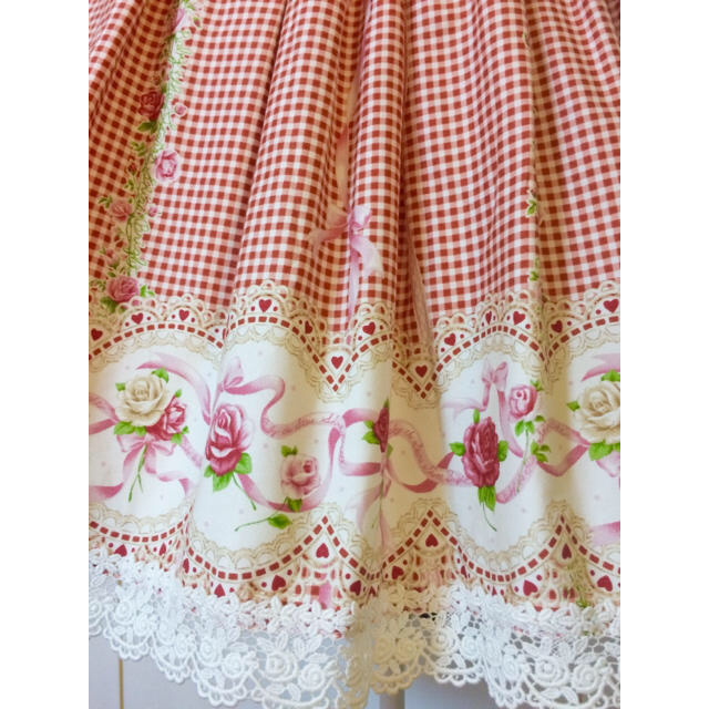 BABY,THESTARSSHINEBRIGHTベイビーギンガムリボンスカート Gingham Rose Ribbon JSK by Baby, the Stars Shine Bright