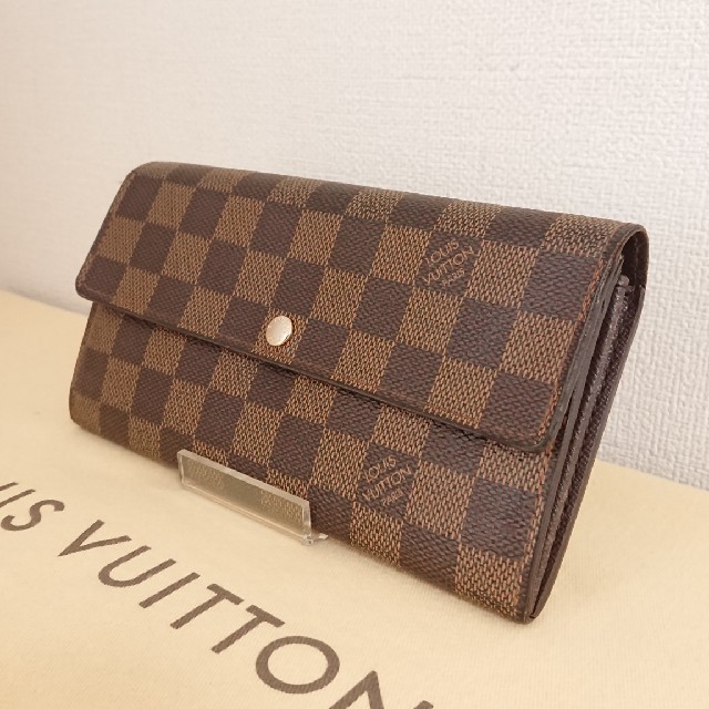 【LOUIS VUITTON】ヴィトン　ダミエ　ポルトフォイユ・サラ　長財布