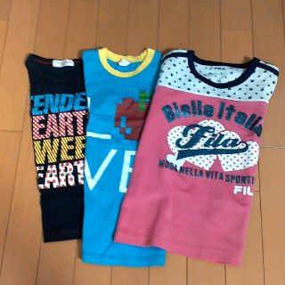 フィラ(FILA)の【130】女の子半袖Tシャツ　3枚(Tシャツ/カットソー)