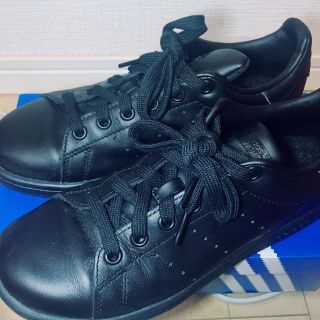 アディダス(adidas)のSTAN SMITH ブラック 23cm(スニーカー)