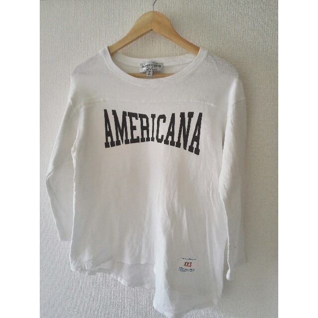 AMERICANA(アメリカーナ)のアメリカーナ　ロング　Tシャツ　コットン レディースのトップス(Tシャツ(長袖/七分))の商品写真