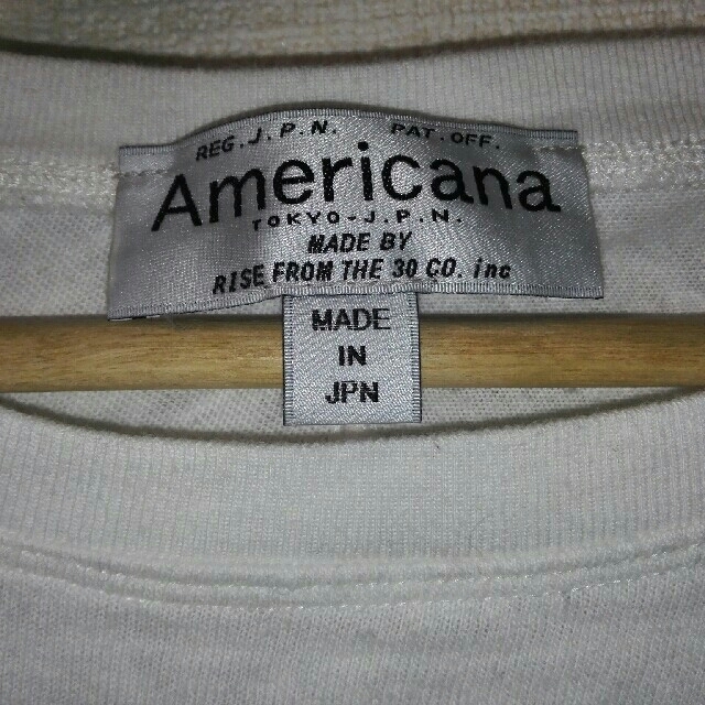 AMERICANA(アメリカーナ)のアメリカーナ　ロング　Tシャツ　コットン レディースのトップス(Tシャツ(長袖/七分))の商品写真