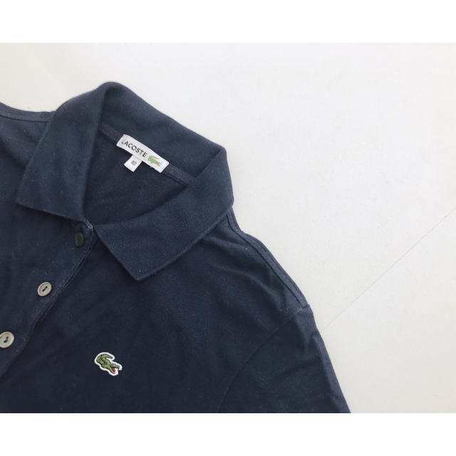 LACOSTE(ラコステ)のLACOSTE★ラコステ★定番ワンポイント半袖ポロシャツ★ネイビー レディースのトップス(ポロシャツ)の商品写真