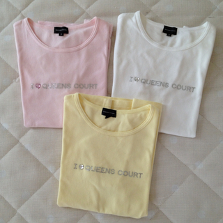 クイーンズコート(QUEENS COURT)のI♡QC・Tシャツ(３つセット)(Tシャツ(半袖/袖なし))
