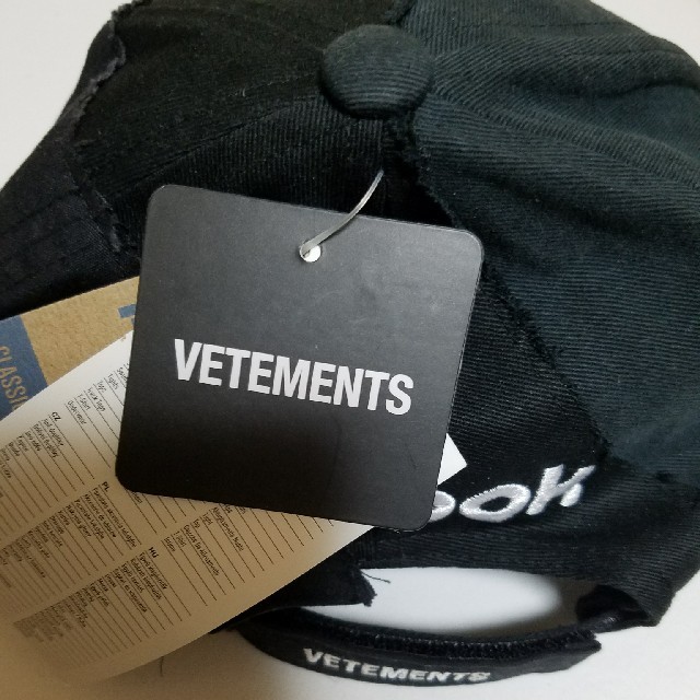 【新品・未使用】Vetements×reebok リワークキャップ メンズの帽子(キャップ)の商品写真