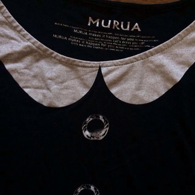 MURUA(ムルーア)のムルーア♡騙し絵プリントロンT レディースのトップス(Tシャツ(長袖/七分))の商品写真