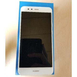 アンドロイド(ANDROID)の美品 HUAWEI P10 lite パールホワイト uqモバイル(スマートフォン本体)