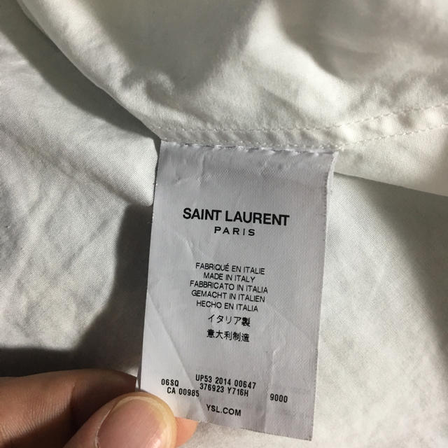 Saint Laurent(サンローラン)のサンローランパリ saint laurent paris ノーカラー シャツ メンズのトップス(シャツ)の商品写真