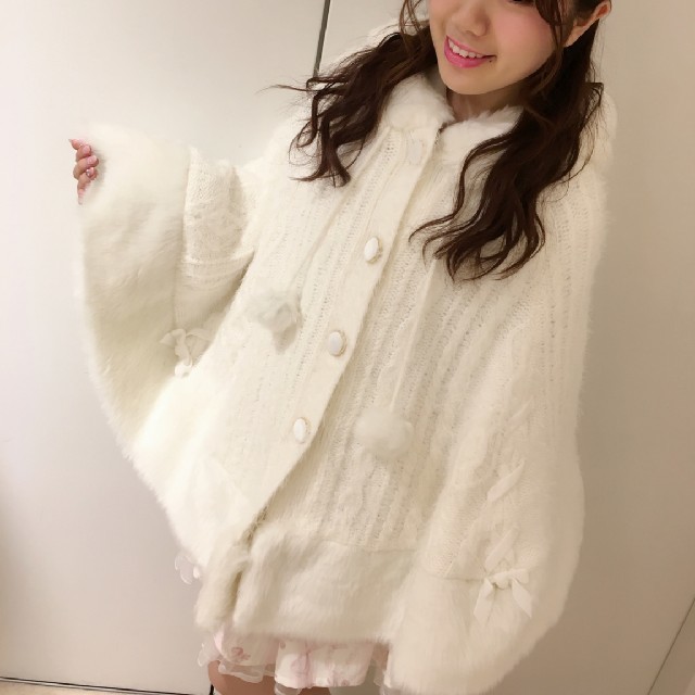 LIZ LISA - LIZ LISA♥裏ボアニットポンチョコートの通販 by め LIZ LISA - LIZ LISA♥裏ボアニットポンチョコートの通販 by め
