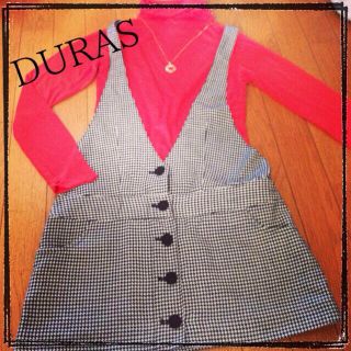 デュラス(DURAS)のDURAS☆千鳥格子スカート(ミニスカート)