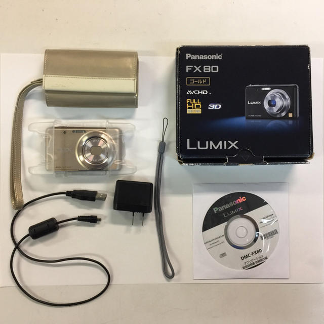 Panasonic(パナソニック)のＬＵＭＩＸ ＦＸ80 ゴールド スマホ/家電/カメラのカメラ(コンパクトデジタルカメラ)の商品写真