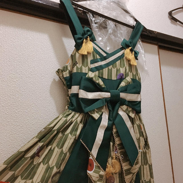 ハイカラ小町タックJSK 緑系 | www.hectordufau.com.br