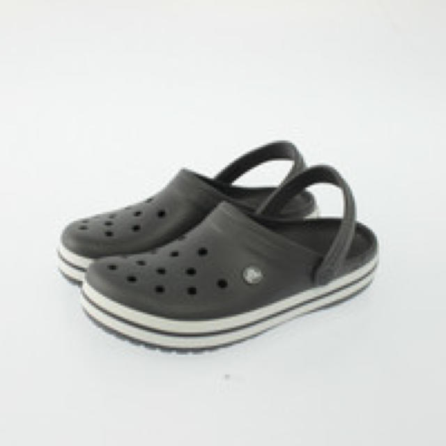 crocs(クロックス)の激安 クロックス サンダル 28cm グラファイト ホワイト クロスバンド メンズの靴/シューズ(サンダル)の商品写真