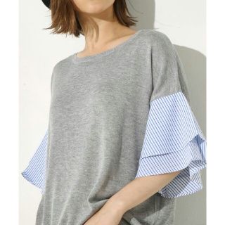 アズールバイマウジー(AZUL by moussy)のアズールバイマウジー 袖切替プルオーバー(Tシャツ(半袖/袖なし))