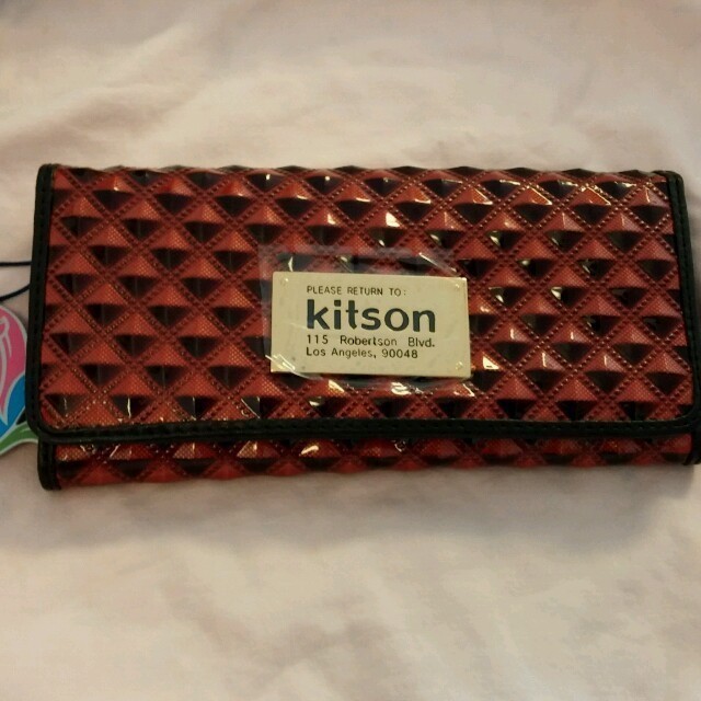 KITSON(キットソン)のキットソン スクエアロゴ プレート長財布 レディースのファッション小物(財布)の商品写真