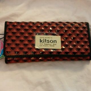 キットソン(KITSON)のキットソン スクエアロゴ プレート長財布(財布)