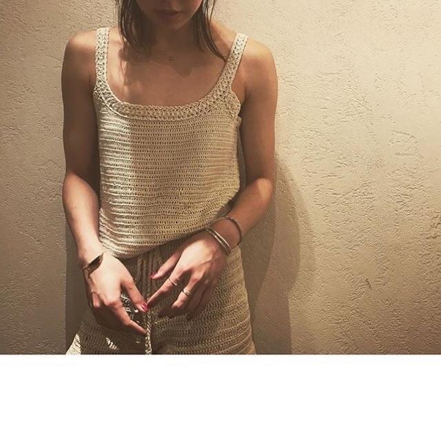 Fabiane Roux - nowos ノースリーブ 完売 鍵編み 2018 ss