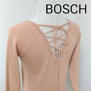 ボッシュ(BOSCH)のひまわり様専用　美品！BOSCH　バックリボン　ベージュ　薄手ニット(ニット/セーター)