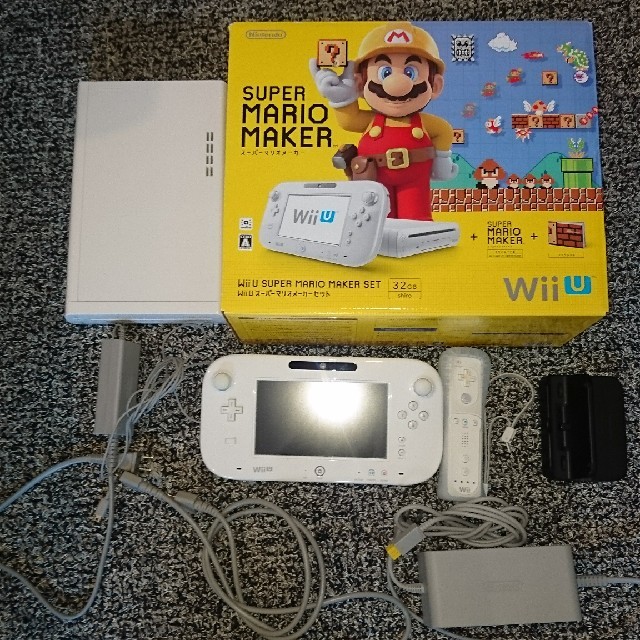 Wii U(ウィーユー)のWii U本体＋マリオメーカー エンタメ/ホビーのゲームソフト/ゲーム機本体(家庭用ゲーム機本体)の商品写真