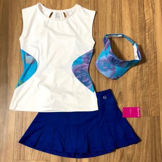 アディダスバイステラマッカートニー(adidas by Stella McCartney)の海外ブランド ELEVEN by VENUS 上下セット＋バイザー 3点セット(ウェア)