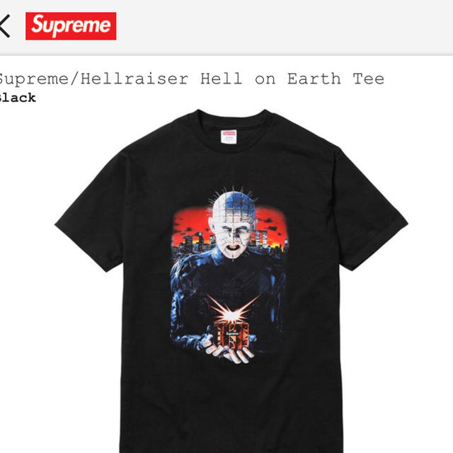 Supreme(シュプリーム)のsupreme  hellraiser hell on earth tee  メンズのトップス(Tシャツ/カットソー(半袖/袖なし))の商品写真