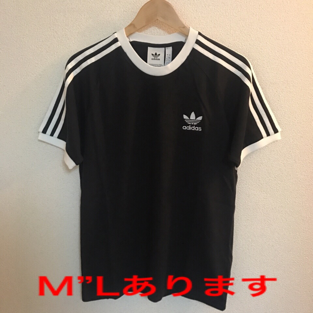 adidas(アディダス)のadicolor アディダス オリジナルス 3ストライプス 半袖 Tee 黒 メンズのトップス(Tシャツ/カットソー(半袖/袖なし))の商品写真