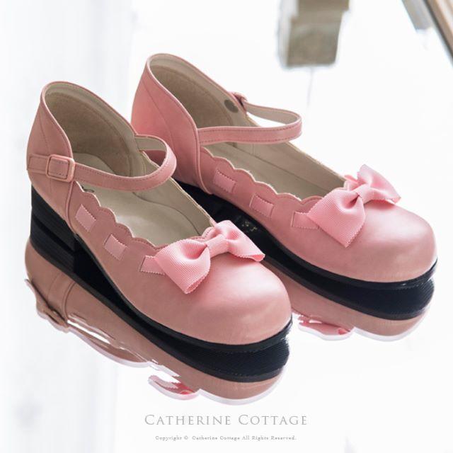 Catherine Cottage(キャサリンコテージ)の♡ピンク　リボン　シャーロットシューズ♡ レディースの靴/シューズ(ハイヒール/パンプス)の商品写真