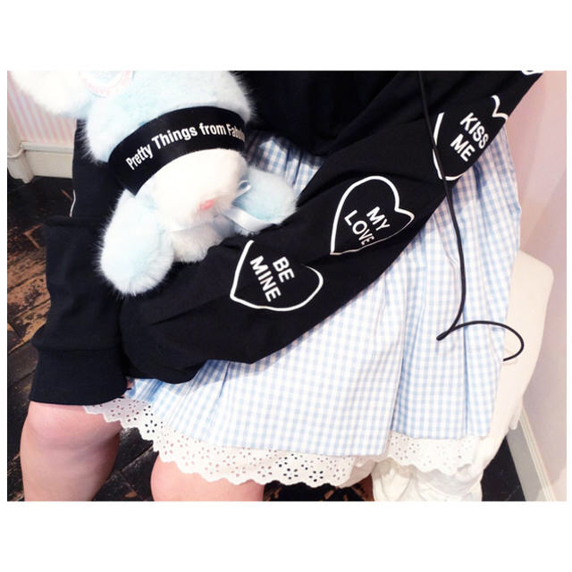 Katie(ケイティー)のROCK CANDY big long tee BLACK メンズのトップス(Tシャツ/カットソー(七分/長袖))の商品写真