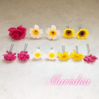 造花 髪飾り プルメリア (ヘアアクセサリー)