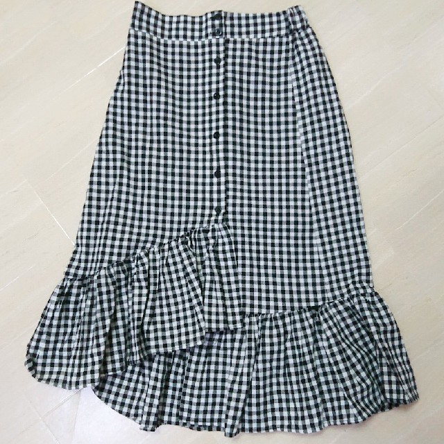 dholic(ディーホリック)の[新品未使用]ギンガムチェックマーメイドスカート レディースのスカート(ひざ丈スカート)の商品写真