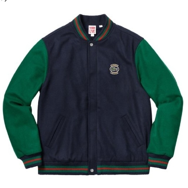 ライダースジャケット Supreme - SUPREME LACOSTE Wool Varsity Jacket