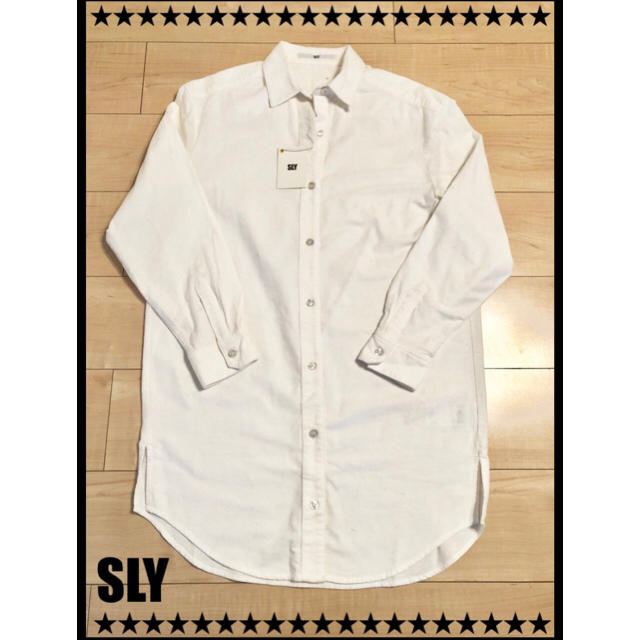 SLY - 新品 SLY ロングシャツ･シャツワンピ の通販 by mkkkm's shop｜スライならラクマ