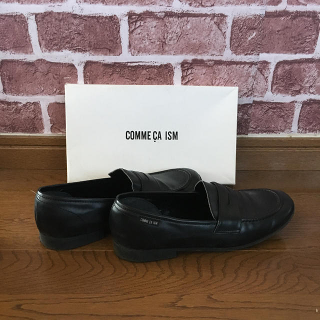 COMME CA ISM(コムサイズム)のCOMME  CA  ISM    黒ローファー  24.0cm キッズ/ベビー/マタニティのキッズ靴/シューズ(15cm~)(ローファー)の商品写真