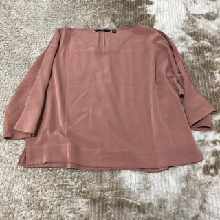 ユニクロ(UNIQLO)のUNIQLO ユニクロ ドレープブラウス (七分袖)(シャツ/ブラウス(長袖/七分))