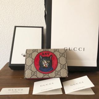 Gucci - 【新品未使用】GUCCIミスティックキャット二つ折り財布