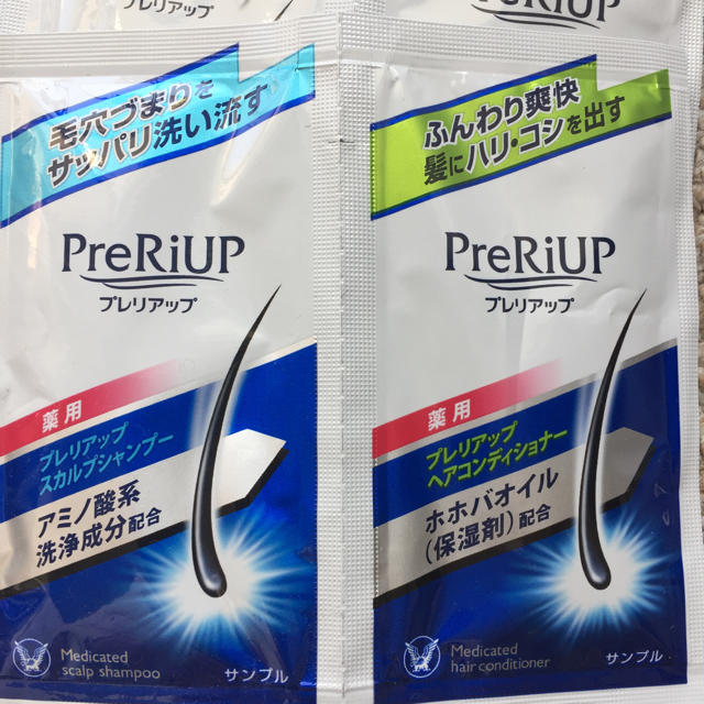 大正製薬(タイショウセイヤク)の大正製薬プレリアップ薬用スカルプシャンプー18個コンディショナー18個サンプル品 メンズのメンズ その他(その他)の商品写真